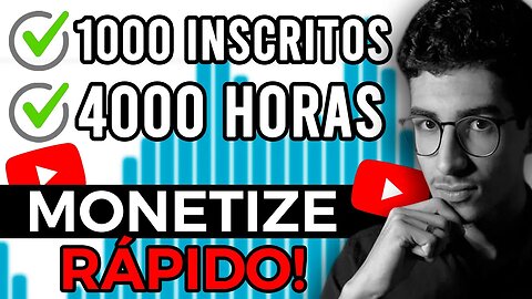 Como MONETIZAR canal RÁPIDO no YouTube em 2023 (TEMPO RECORDE!)