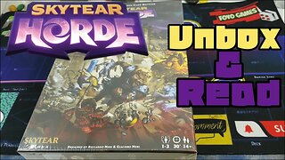 SkyTear Horde UnBox & Read