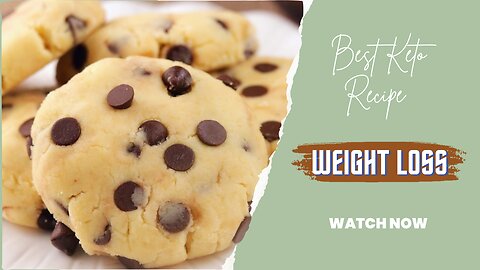 No-Bake Keto Chocolate Chip Cookies | Low in Calories | Weight Loss
