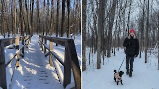 Cette randonnée hivernale de 13km à Laval te plongera dans un « winter wonderland »