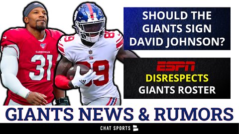 Sign David Johson? + ESPN & PFF Disrespect The Giants Roster