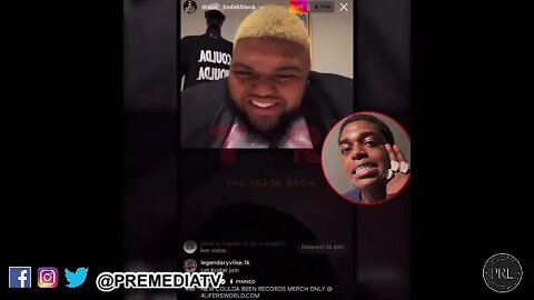 Druski was talking to KodakBlack about his label & he turned into a super gremlin on Druski live 😂