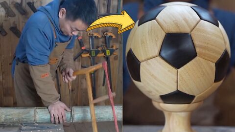 How To Make Wooden Football For You - Woodworking DIY