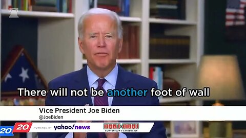 Biden Reverses His Take on a Border Wall