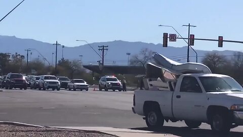 Attempted traffic stops leads to collision, Sabino Canyon Road closed in both directions