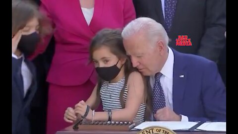 Biden Calls Out Little Girl To Sit On His Lap, Tries to Sniff Her