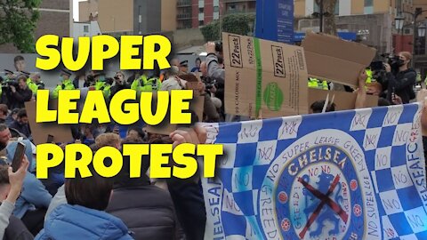 CHELSEA SUPER LEAGUE PROTEST - 20TH APRIL 2021