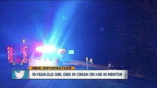 10-year-old girl dies in two-car crash involving a semitrailer on I-90 in Mentor