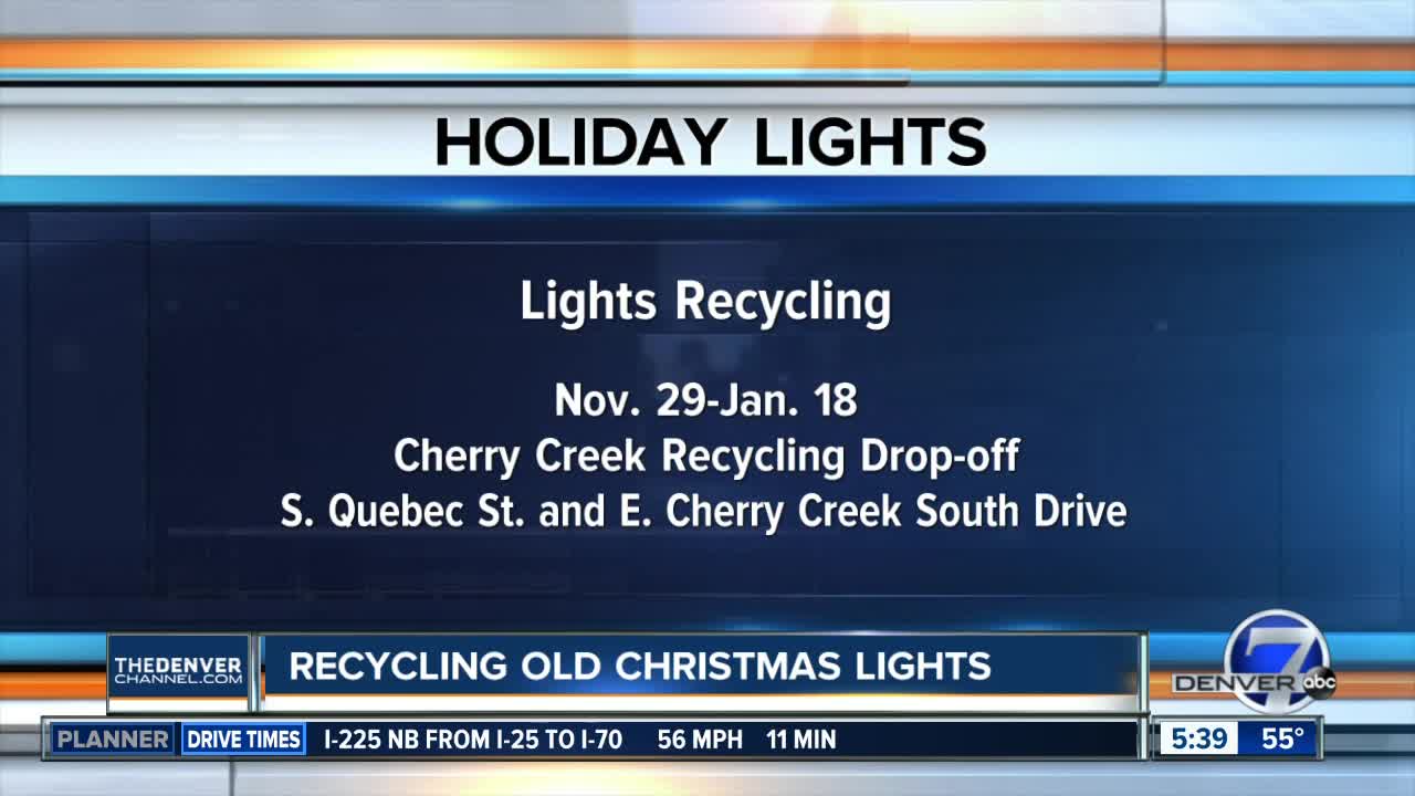 You can recycle your old Christmas lights