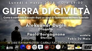 GUERRA DI CIVILTA' - Come è cambiato il mondo dopo un anno di Operazione Militare Speciale