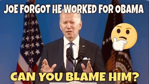 Sleepy Joe FORGETS Obama's Name: "The Administration...the Administration I served in last"