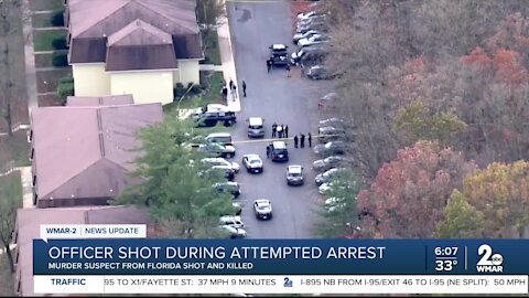 Officer shot during attempted arrest