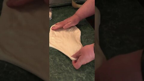 Stretching Dough with Oil #Shorts