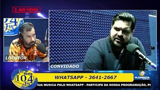 Entrevista com o Deputado Estadual Jean Oliveira na Rádio 104fm de Alta Floresta D´Oeste