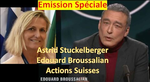 Le Dr Astrid Stuckelberger et le Dr Edouard Broussalian au studio Agora TV