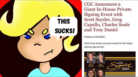 PRIVATE COMIC SIGNING: PAY ALL THE MONEY, GET NONE OF THE EXPERIENCE!!!! (RANT)
