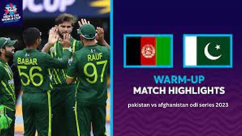 pakistan vs afghanistan odi series 2023