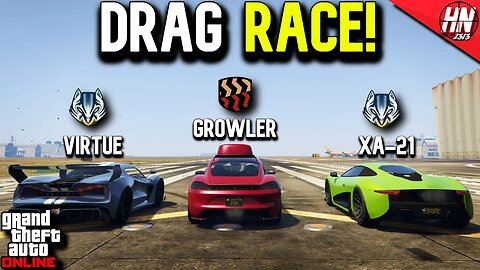 DRAG RACE! Ocelot Virtue v Pfister Growler v Ocelot XA-21 | GTA Online