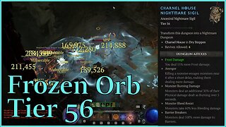 Charnel House (Tier 56) - Frozen Orb Sorc (No Commentary)