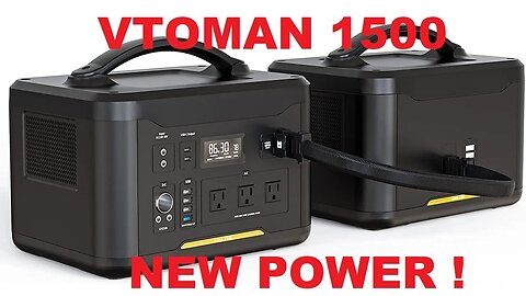 VTOMAN Jump 1500W Portable Power Station 3096Wh + Battery LiFePO4 Battery Powered Generator Review