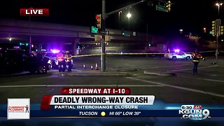 Deadly wrong-way crash shuts down Speedway near I-10