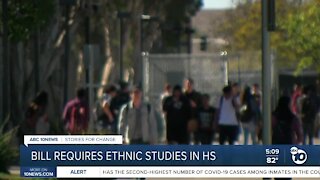 Bill would require ethnic studies in high school