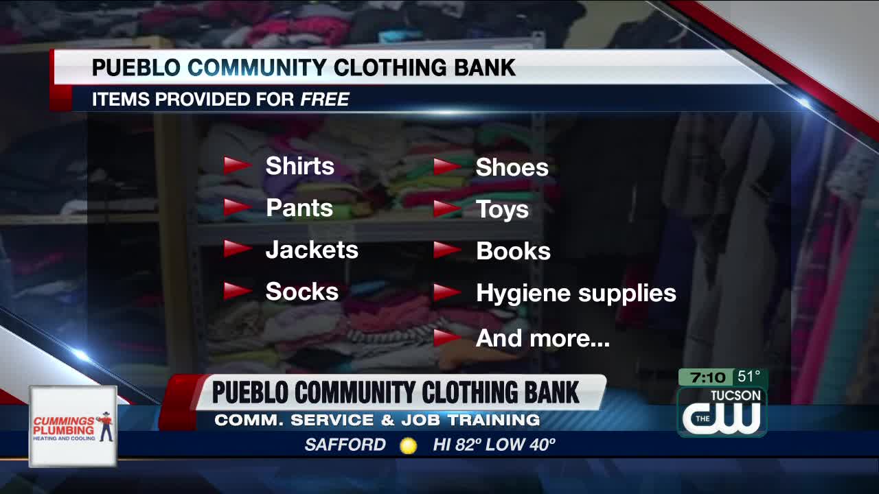 Local high school runs free community clothing bank