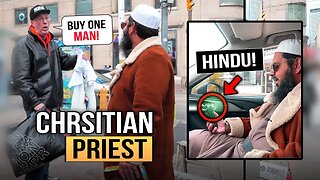 🛕🚩HINDU surprises Shaykh Uthman! 💨🏃🏻‍♂️Catholic Priest Runs away #Canada 🇨🇦