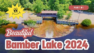 Beautiful Bamber Lake Through the Lens of a Drone 2024 in 4K