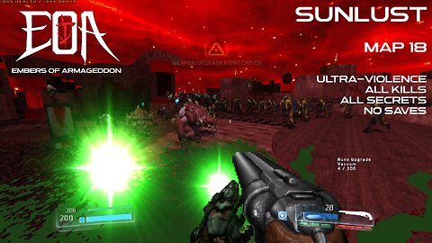 Embers of Armageddon + Sunlust | Map 18 | Ultra-Violence 100%
