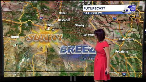 Sunshine & mild temps Friday in the Treasure Valley, then cooler air and wind move in over the weekend