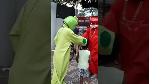 DANÇARINOS SUPER NINJAS DA CARRETA DA ALEGRIA FURACÃO, DANÇANDO FOFÃO, O MÁSKARA, BEN10 E PATATI