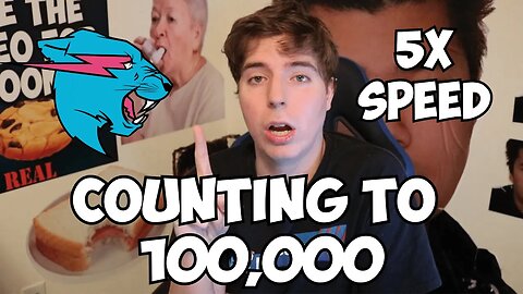 MrBeast Counting To 100,000 But It's 5x Speed !