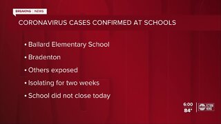Coronavirus cases at 2 Manatee County schools