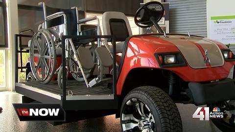 Olathe students build wheelchair-accessible golf cart