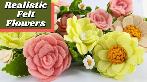 Easy and cheap felt flowers to make at home