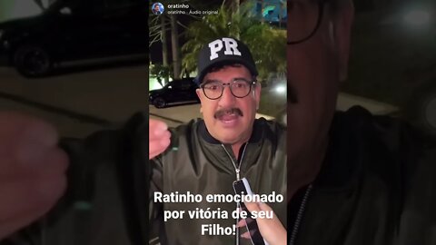 Ratinho Emocionado pela vitória de seu Filho🥹💙 #shorts #noticias #ratinho