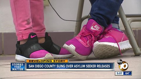 San Diego County suing over asylum seeker releases