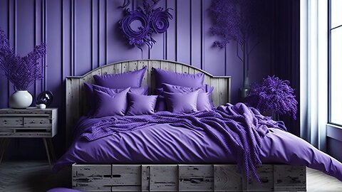 Purple Pallet Interior Decor Design Ideas