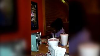 Young Girl Is Mad Because Her Food Takes Long Time To Arrive