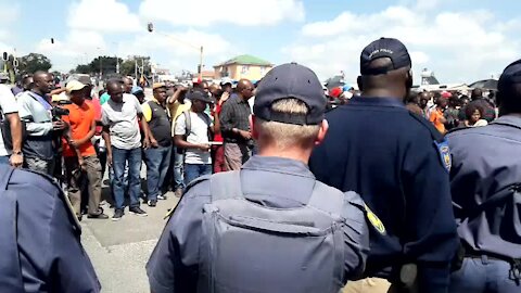 SOUTH AFRICA - Johannesburg - Alexander protest (videos) (y9i)