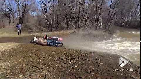 River dirt bike fail || Viral Video UK