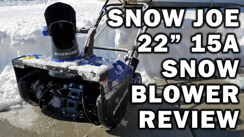 Snow Joe 22" 15A Snow Blower Review