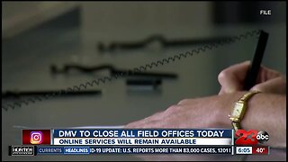 DMV temporarily closing offices