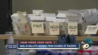 Mail-in ballots missing from dozens of packets