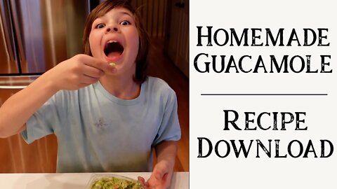 How to Make Homemade Guacamole | Cooking with Kids | Large Family Style