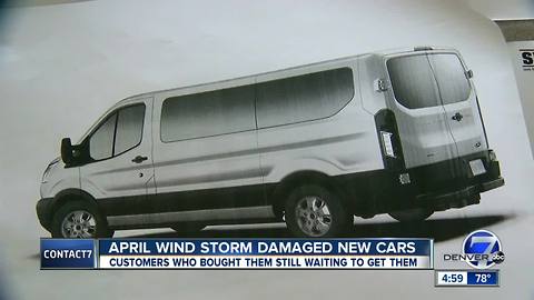 Broomfield couple seeks answers about wind-damaged van; Ford mum on delivery date