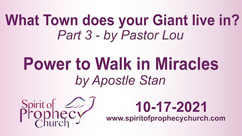 Spirit of Prophecy Church - Sunday Service 10/17/2021