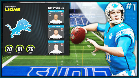 WELCOME TO DETROIT | Madden 24 Lions Franchise Ep. 1 (LIVE)