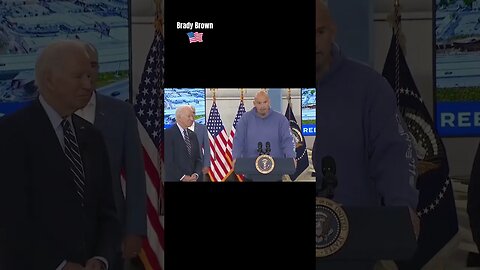 Senator Fetterman gives a speech with Biden #shorts